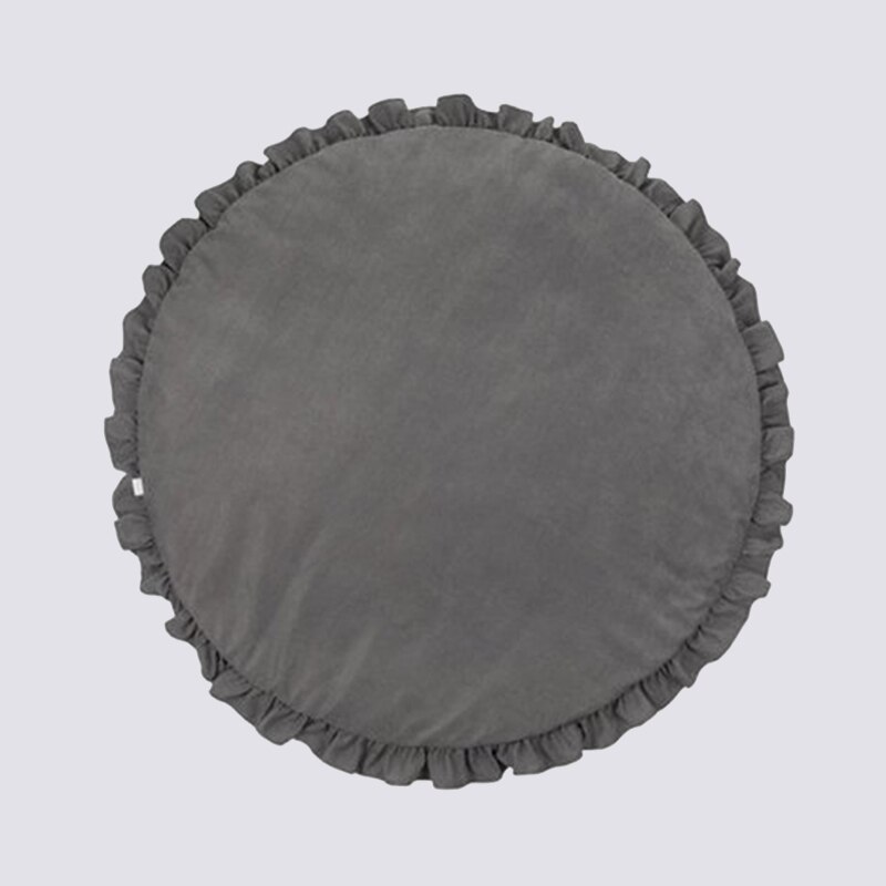 Manta de gateo para bebé, alfombra de juego acolchada para recién nacido, alfombrilla de algodón suave para gatear, alfombras de juego para niños y niñas, decoración para habitación: grey