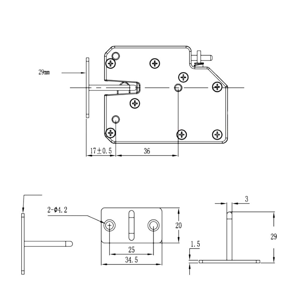 DC 12V Mini Electrical Lock Smart Cabinet Lock Cupboard Case Anti-Theft Lock