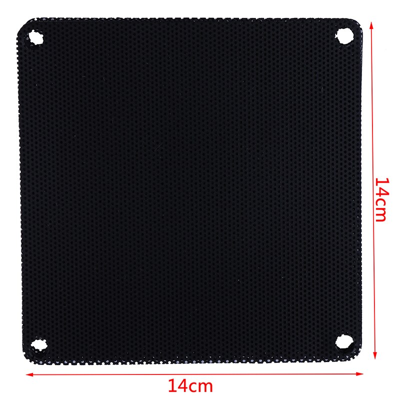 5Stck PVC PC Fan Staub Filter Staubdicht fallen Computer Kühler Abdeckung Gittergewebe 140mm