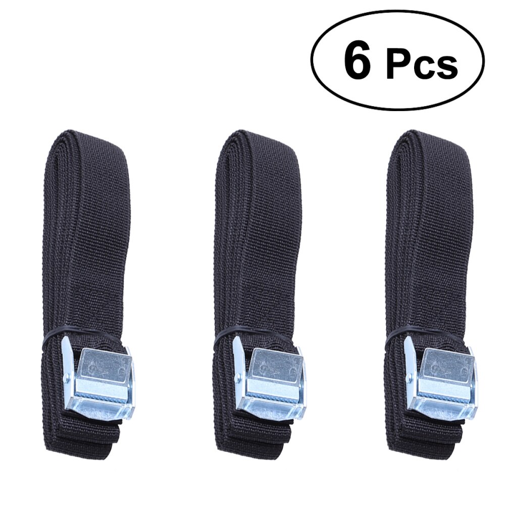 6Pcs Lashing Straps with Buckle Nylon Quick Release Lashing Straps for Cargo Tie Down Car Roof Rack Luggage Kayak Carrier Moving: Black 3pcs