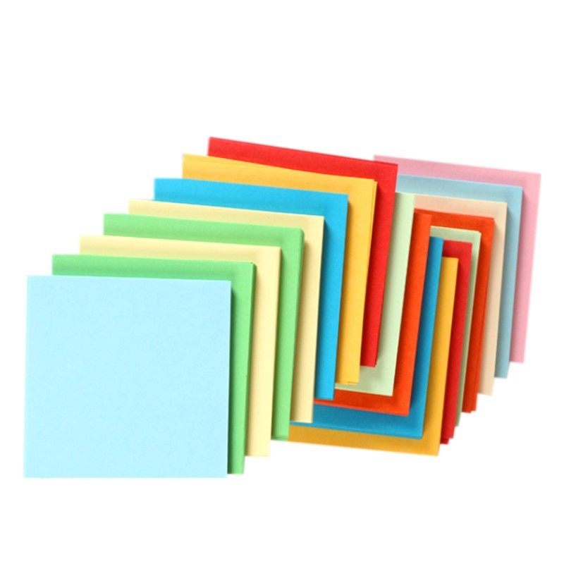 100 stk/set Vierkante Origami Papier Kid DIY Handgemaakte Dubbelzijdig Gekleurde Gevouwen Ambachtelijke Papier Scrapbooking Decoratie Arts Materiaal