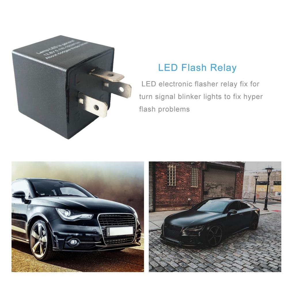 Adjustable 3 Pin LED Electronic Flasher Relay 3 Pin LED Automotive Electronic Flash Relay Car Relay CF14 JL-02