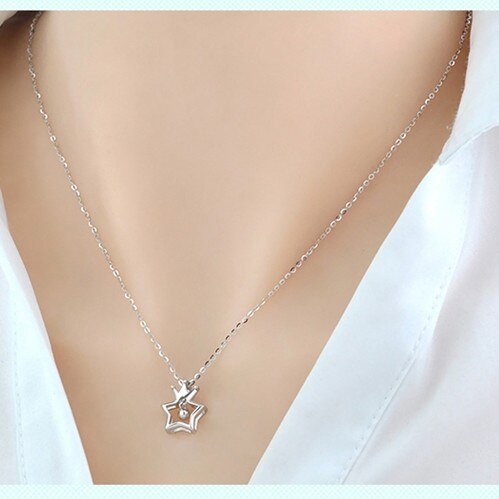 S925 Sterling Silver Necklaces for Women Men, 3mm 5mm Silver Cuban Chain Necklace, Sterling Silver, Diamond