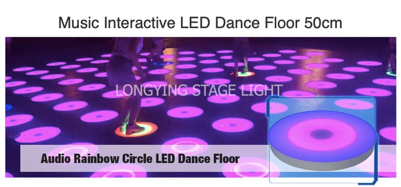 Scène musique Interactive ronde piste de danse LED lumière Disco discothèque DJ Bar fête décoration Piano jouant éclairage de danse