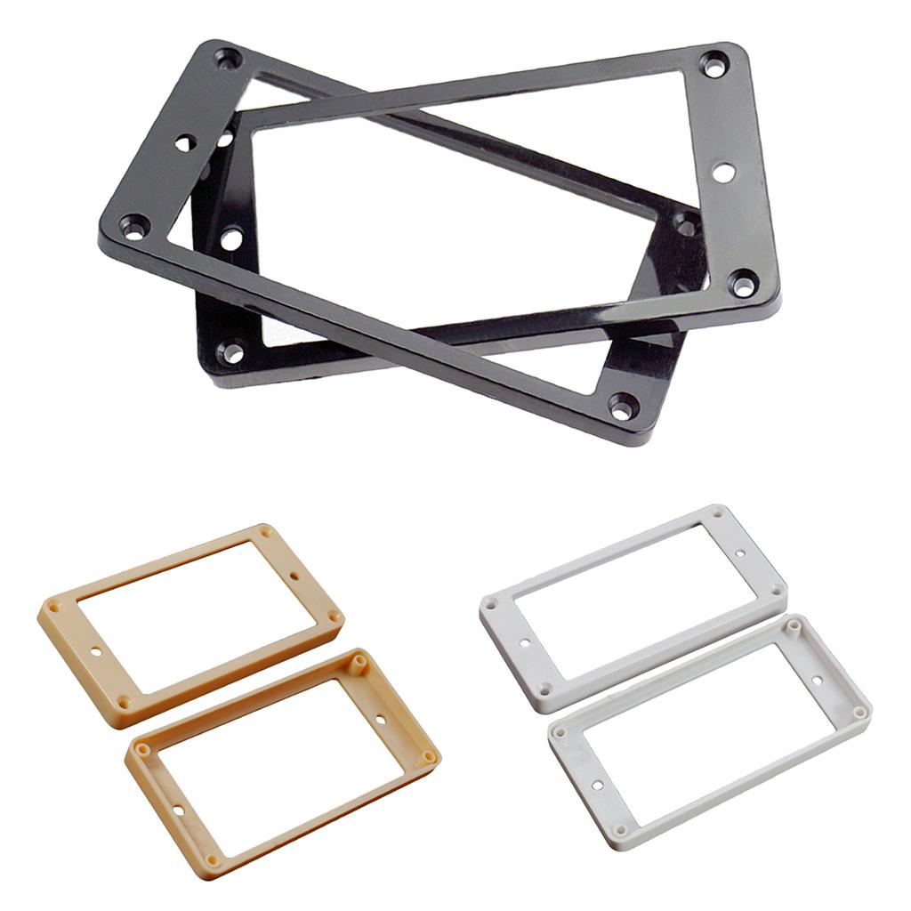 Pack of 2 Plastic Humbucker Pickup Mounting Rings 7x8.5mm for Electric Guitar Parts