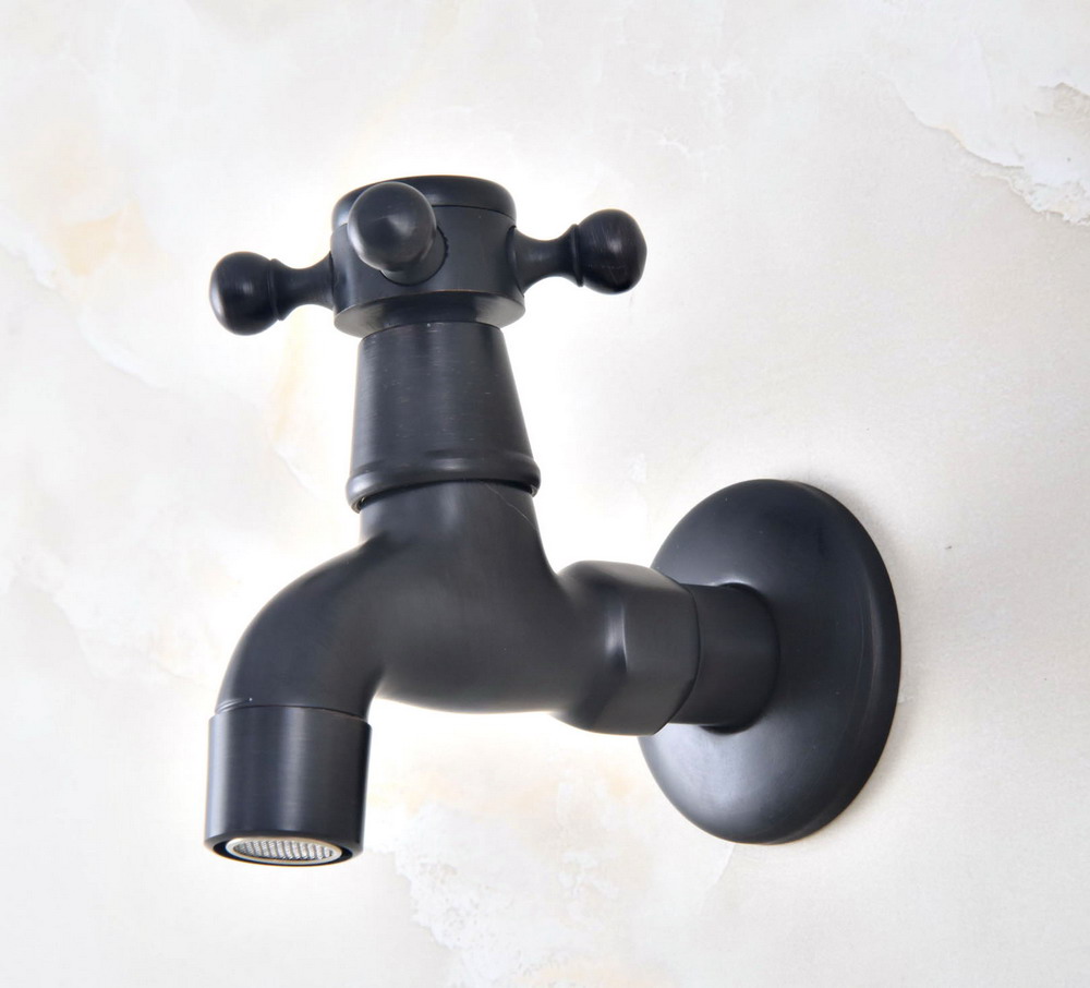Oil Rubbed Bronze Outdoor Faucet Garden Water Tap / Mop Pool Faucet / Laundry Sink Cold Water Tap Bidcock Faucet Bav339