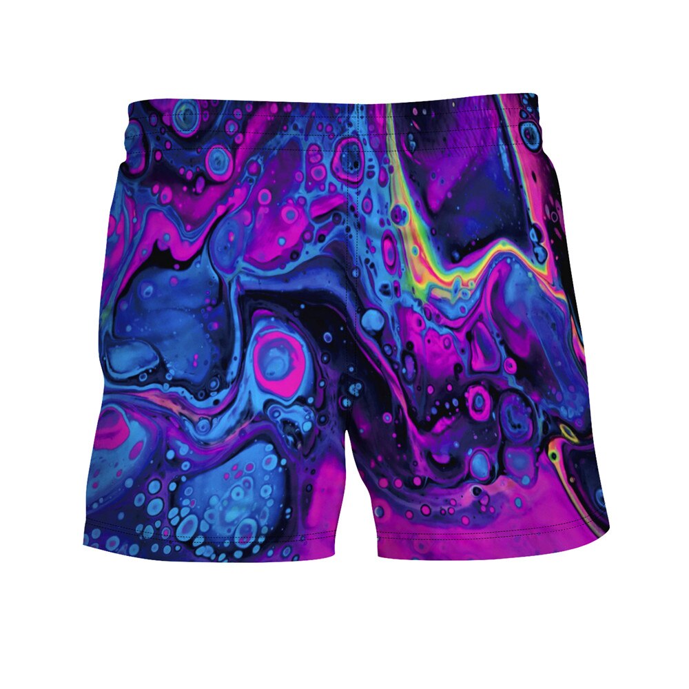 3d print fritidsshorts menn sommer board shorts underbukser herre elastisk midje pluss størrelse strandshorts