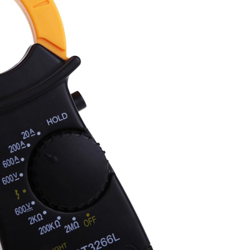 LCD Digital Display Clamp Meter 20A-600A AC DC Voltage Measurement Current Voltage Multimeter Resistance Capacitance Tester
