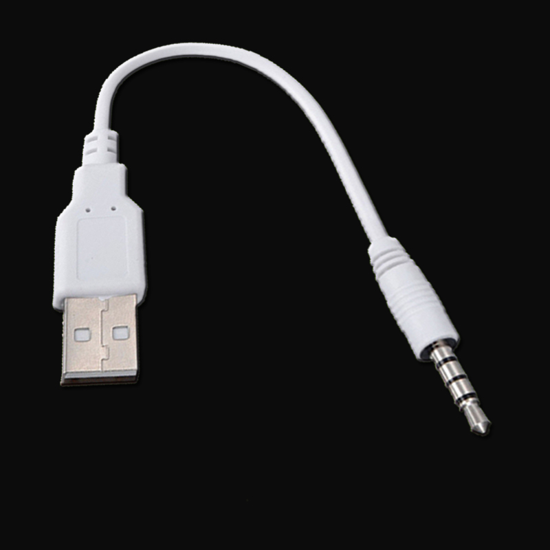 3,5 jack zu USB ladekabel Adapter für Apple ipod shuffle... MP3/MP4 Player usb2.0 ladegerät SYNC Datenkabel