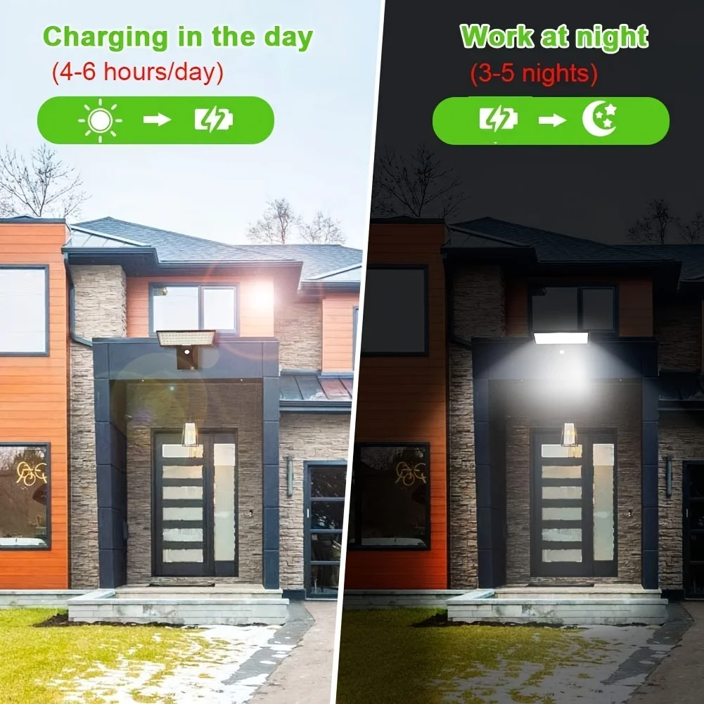 Luzes solares ao ar livre sensor de movimento com controle de segurança inundação luz à prova dwaterproof água 4 modos 90 leds luzes de parede para varanda quintal jardim