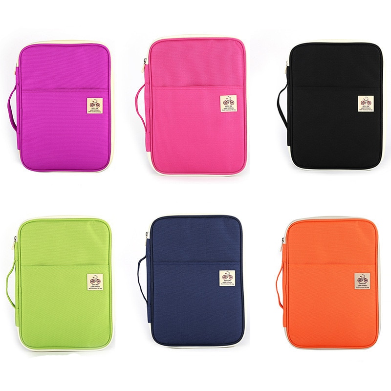 A4 Document maquillage sacs multi-fonctionnel produits de classement Portable étanche sac de rangement pour cahiers stylos mallette d'ordinateur