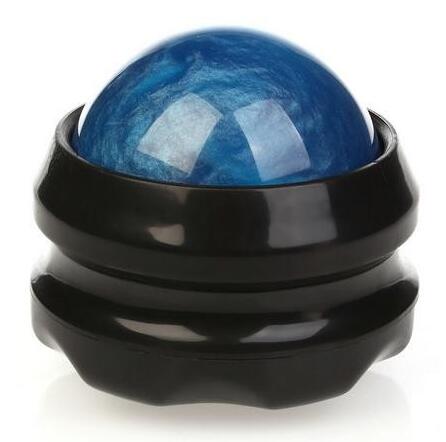 Massage roller ball massager kropsterapi fod ryg talje hofte relaxer stress release muskel afslapning: Blå