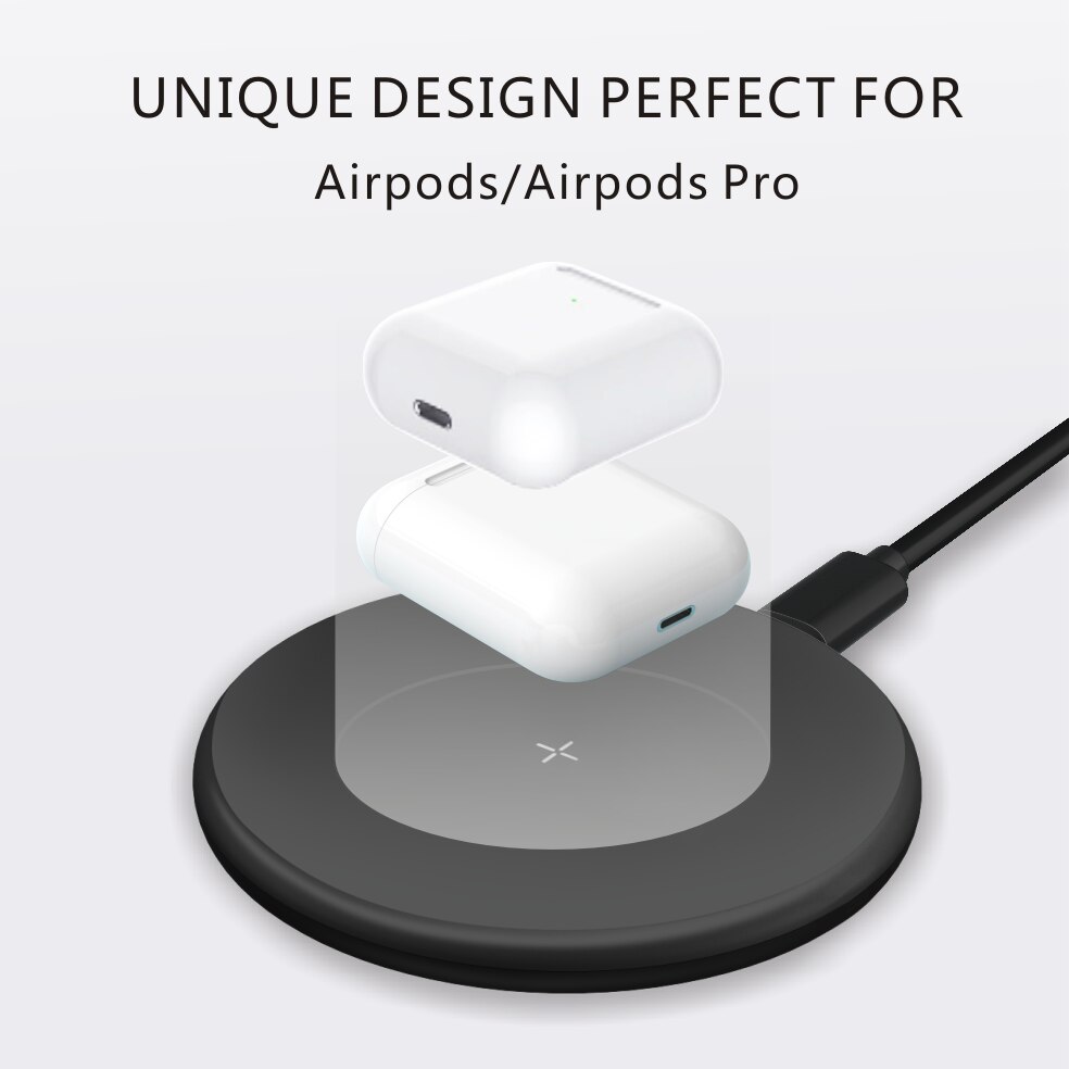 Ongoo wireless charger pad qi for iphone 13 12 pro max for iphone 11 x 8 apple watch certified wireless charger phone charging