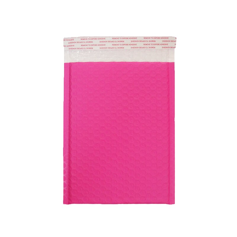 60 stk/parti plastik boble mailers grøn pose med boble rose rød ekspres emballage kuvert post boble pose 18 x 23cm: Rose rød 18 x 23cm