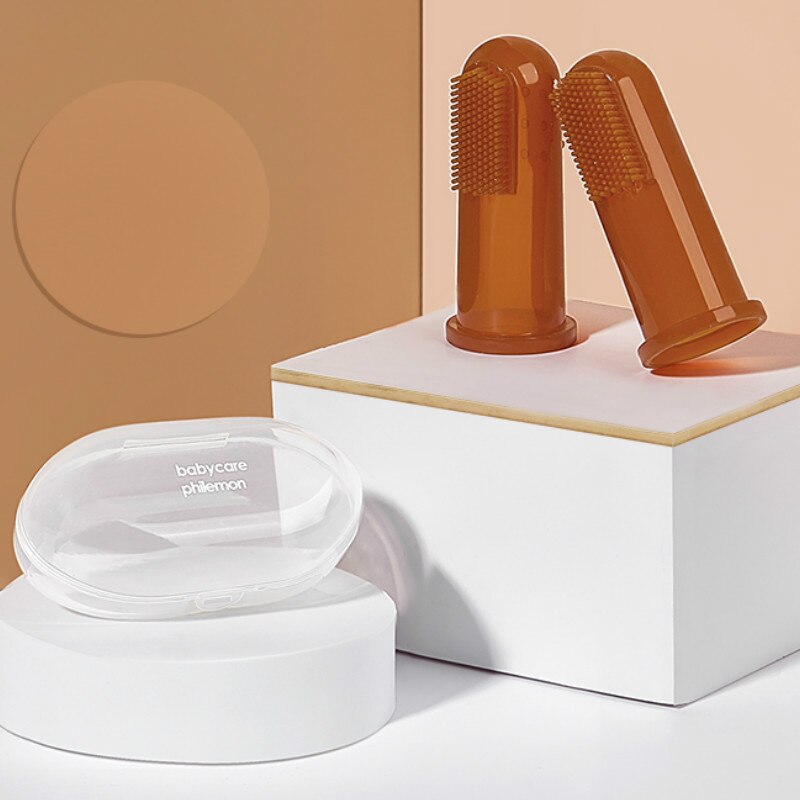 Baby Finger Zahnbürste Silikon Kleinkind Zähne Pinsel Kinder Ausbildung Reise Werkzeug Szczoteczka Tun Zebow Baby Artikel AC50YS: Style2