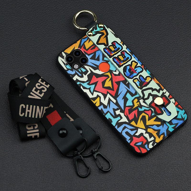 Anti-dust Shockproof Phone Case For Xiaomi Redmi 9C Dirt-resistant For Woman Wrist Strap: picture 1