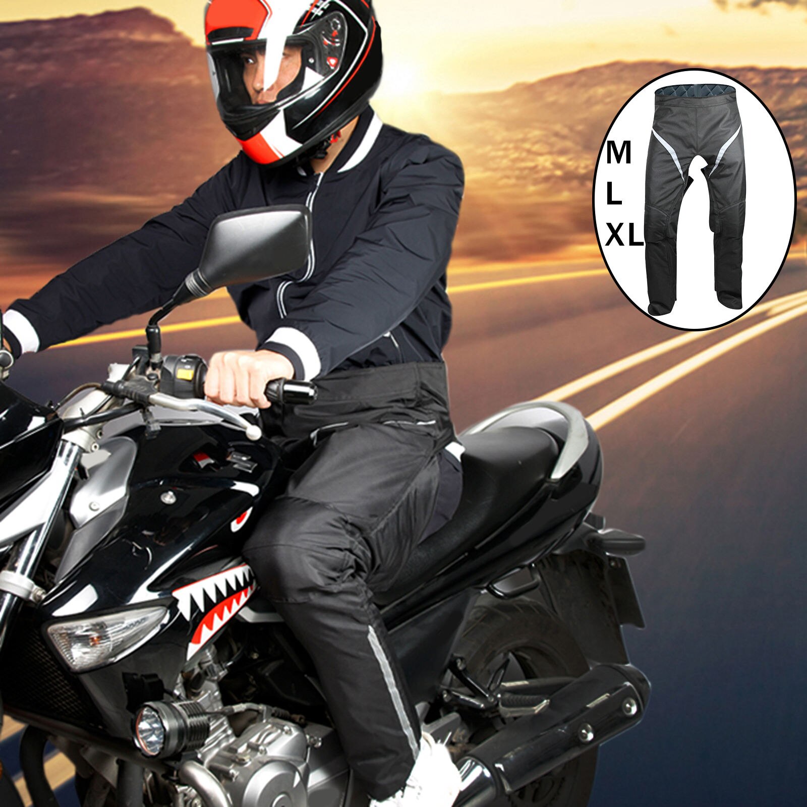 Leggings de moto imperméables et chauds, pantalons d&#39;équitation pour aventure de ski pendant les saisons froides, verrouillage de la température