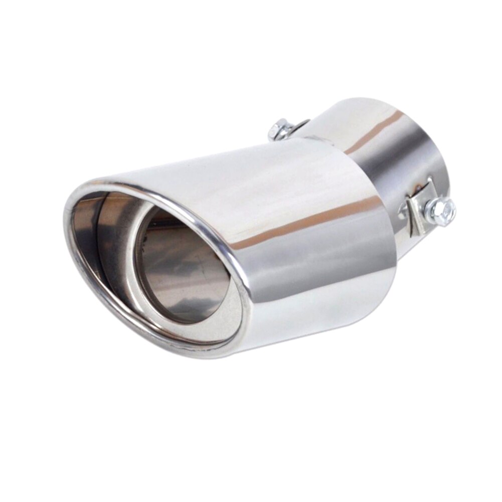 Universal Stainless steel Car Exhaust Pipe Car Vehicle Rear Round exhaust Pipe Tail Muffler Tip Chrome Exhaust Round System