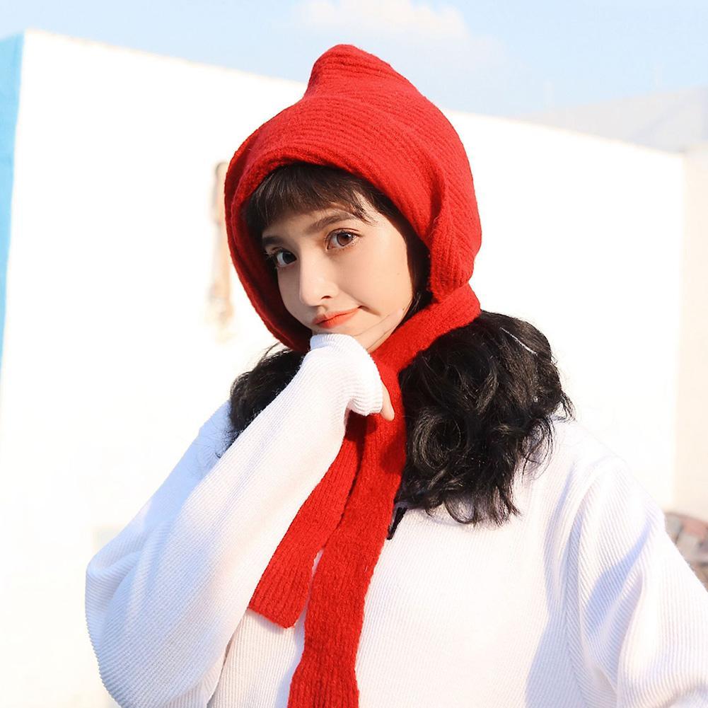 Winter Mutsen Vrouwen Retro Gehoorbescherming Warme Muts Eenvoudige Balaclava Alle-Match Caps Trendy Womens Mooie Koreaanse Beanie