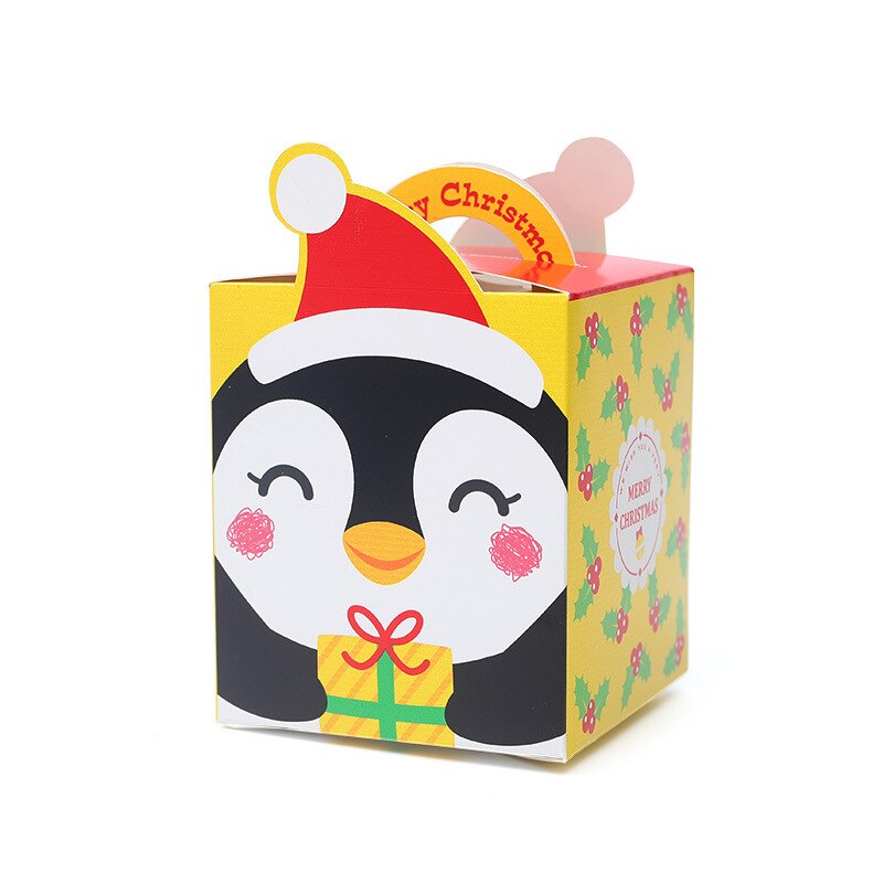 Caja de Apple con dibujos animados, embalaje de Nochebuena, vela de , cera de parafina, manualidades, novedad
