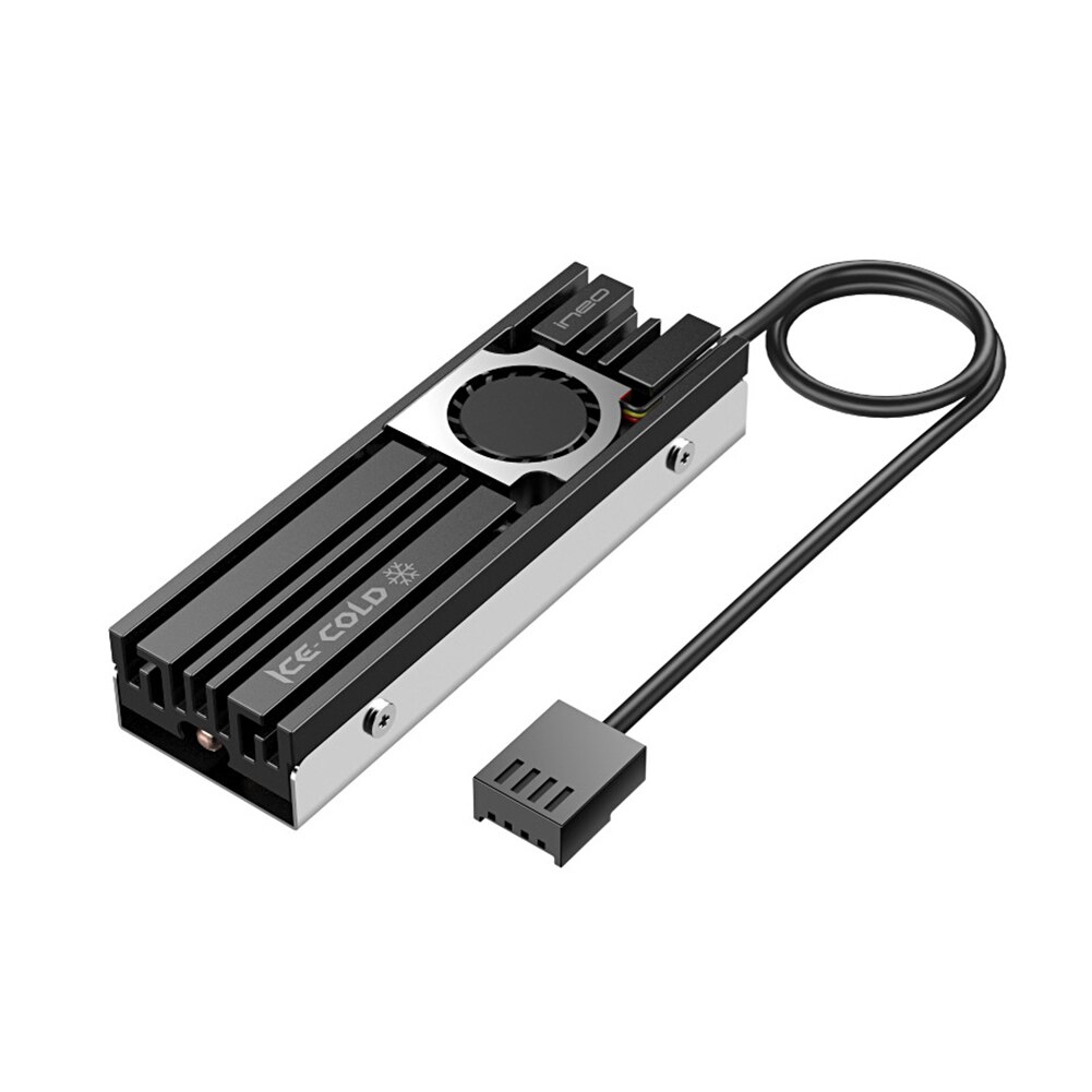Ineo M.2 SSD Heatsink Cooler M.2 NVME 2280 HDD Solid State Hard Disk Radiator Aluminum Double-sided Cooling Pad Ventilador: Default Title
