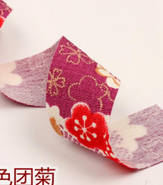 Handgemaakte ambachtelijke patchwork japanse wind retro crêpe katoenen kimono lint 4cm*92cm patch naaien tilda doek: 6