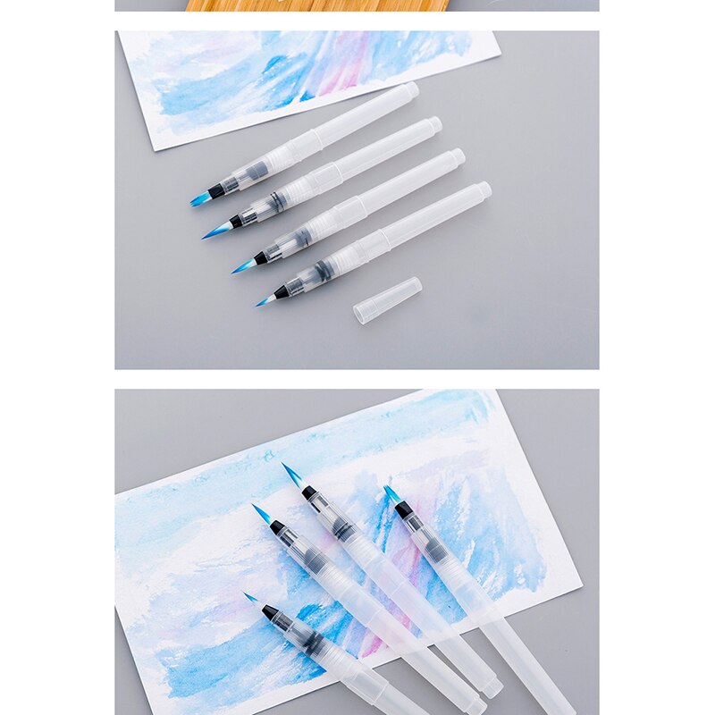 watercolol Painting brush with water tank soft head water brush with reservoir fountain water pen calligraphy brush art marker