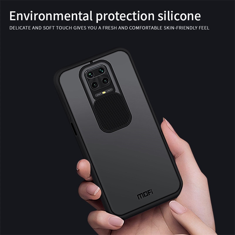 Mofi Cover Case Voor Xiaomi Redmi 9A Sliding Lens Bescherming Cover Voor Redmi Note 9S Cover Voor Redmi Note 9 Pro Max Back Cover