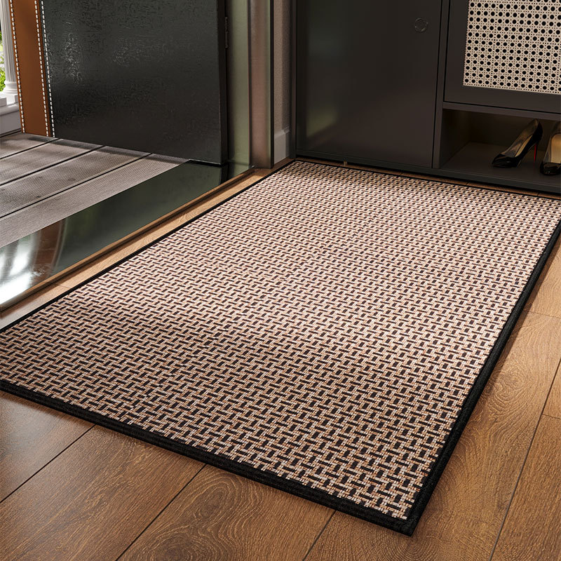 Large Size Non-Slip Doormat for Kitchen, Bathroom, Living Room, Staircase, Bedroom Rug, Home Decoration Accessories, Rectangle: 400MMx600MM / black