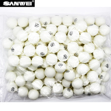Sanwei 100 stuks materiaal ABS 40 + tafeltennis bal seamedwhite ping pong bal voor tafeltennis traing bal