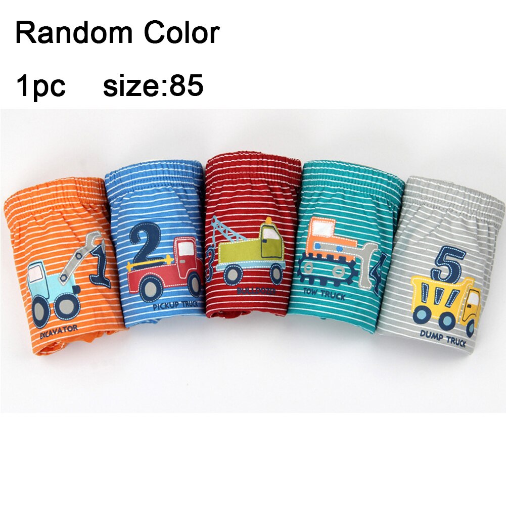 For Boys Children Cute Panties Briefs Cotton Material Striated Comfortable Breathable Soft Truck Numbers Printed Kid Underwear: 7-8Y