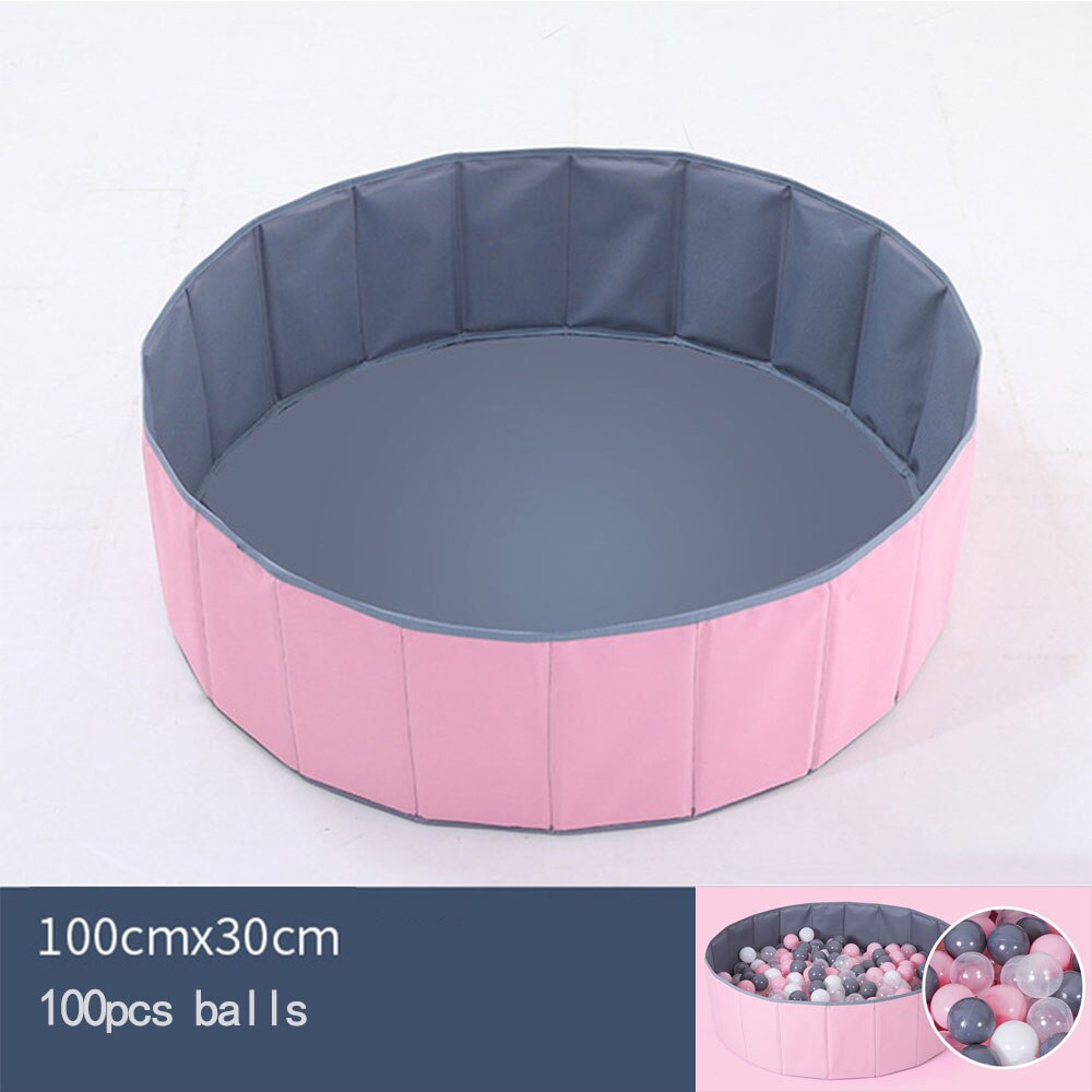 Baby Ball Pool Baby Playpen Folding Fence Baby Playground Washable Newborn Ball Pit Ocean Ball Kid Toy Babies Children's Tents: WJ4059A100-100PCS