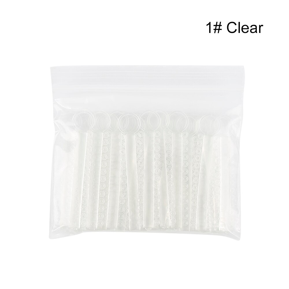 Y & W & F 40 pcs/pack liens de Ligature élastomère dentaire orthodontie élastiques bandes de caoutchouc soins des dents couleur vive soins buccaux