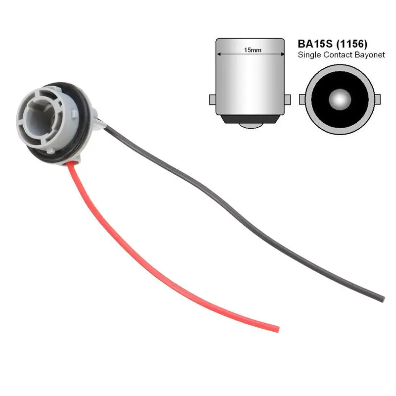 2X 1156 382 Bulb Socket BA15S Lamphouder P21W Adapter Base Connector Auto Licht Base Auto Led Gloeilamp Socket connector