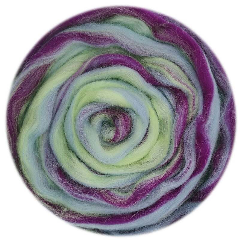 Lã misturada lã roving 50g merino misturado mão tingida lã topo arte agulha e molhado felting suprimentos agulha felting diy lã (no.12): CINZA