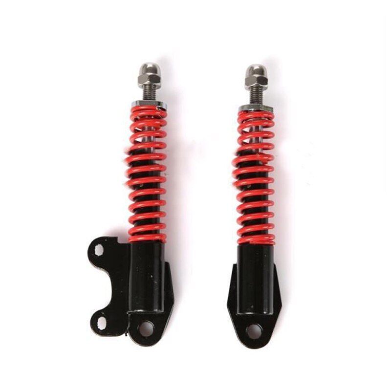 10 Inch Electric Scooter Hydraulic Shock Absorber Suspension Motorcycle Scooter Spring Rebound Damping Fork Shock: 10inch Hydraulic red