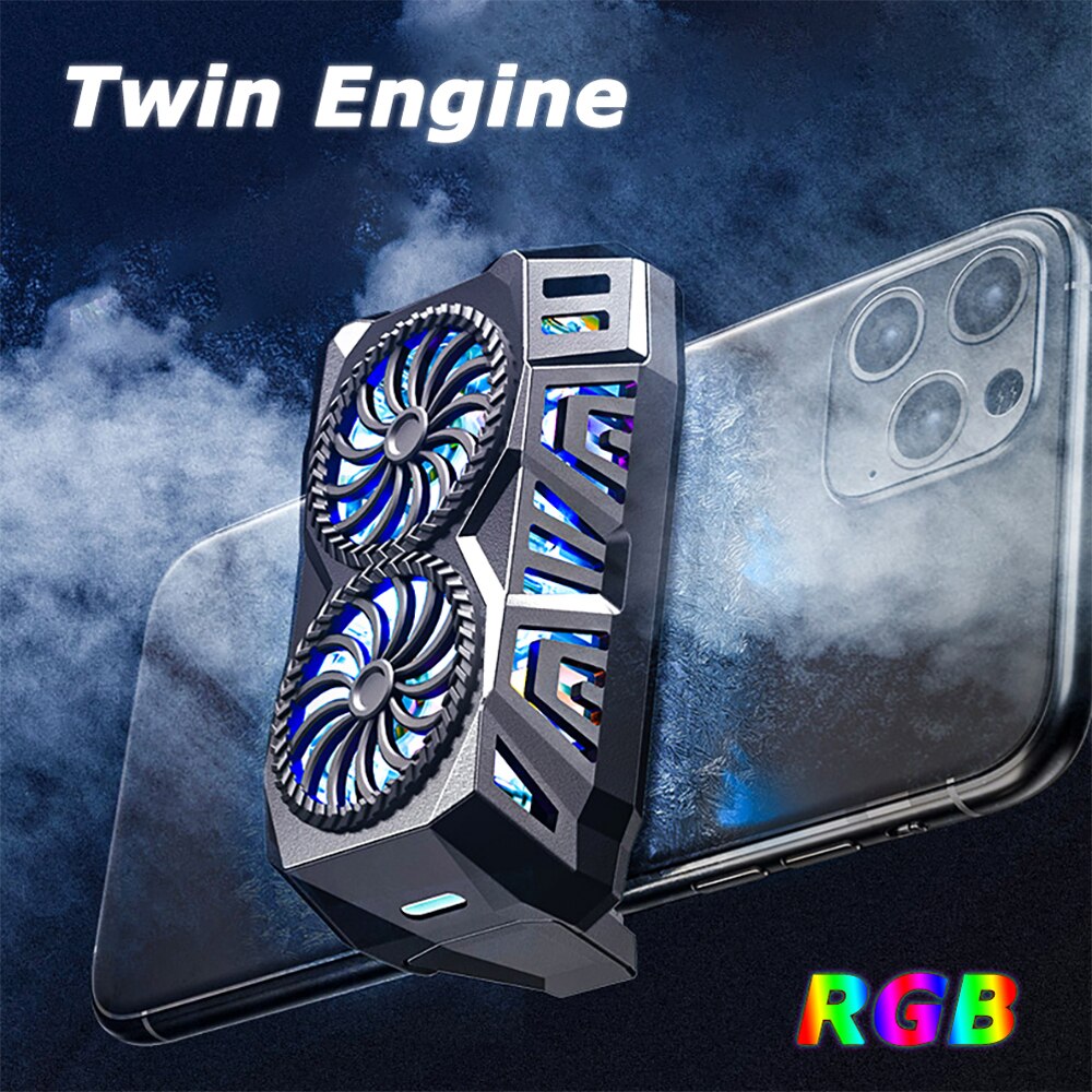 Uniwersalny telefon komórkowy Radiator telefon do gier Cooler regulowany przenośny uchwyt wentylatora Radiator dla iPhone 11Pro XS Max Samsung S10 S20 S8 S9 Huawei Xiaomi LG OPPO VIVO Redmi oneplus xperia