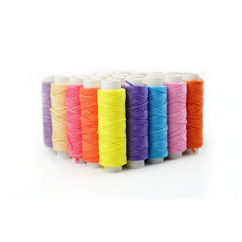 25M 150D 0.8 Mm Platte Gewaxte Naaien Lijn Dikte Gewaxt Draad Voor Leer Waxkoord Voor Leer Craft Hand stiksels Draad