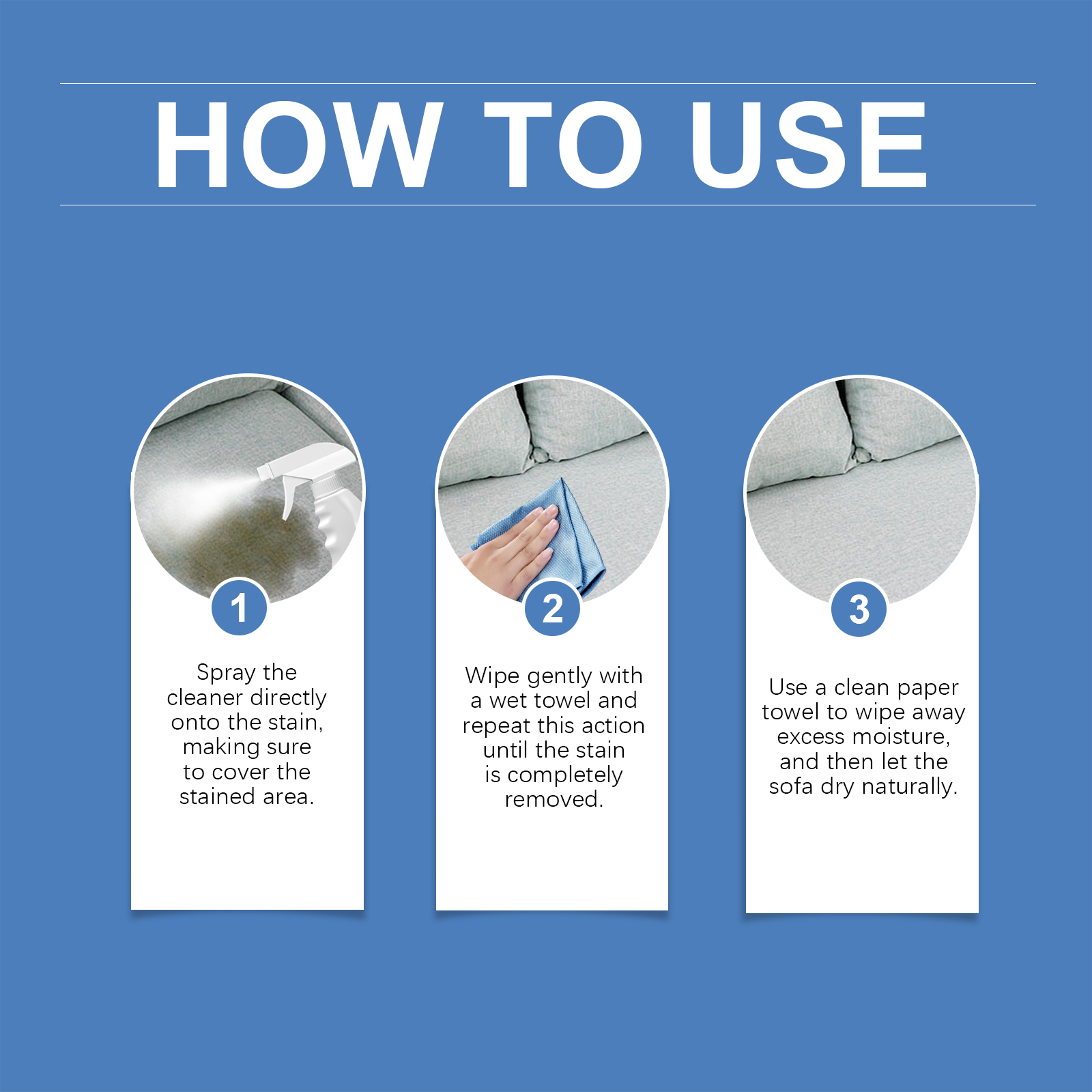 Nowy, wielofunkcyjny środek robić czyszczenia sof z tkaniny żart wyposażony w mocną dyszę dekontaminacyjną zapewniającą równomierne rozprowadzanie środka czyszczącego.