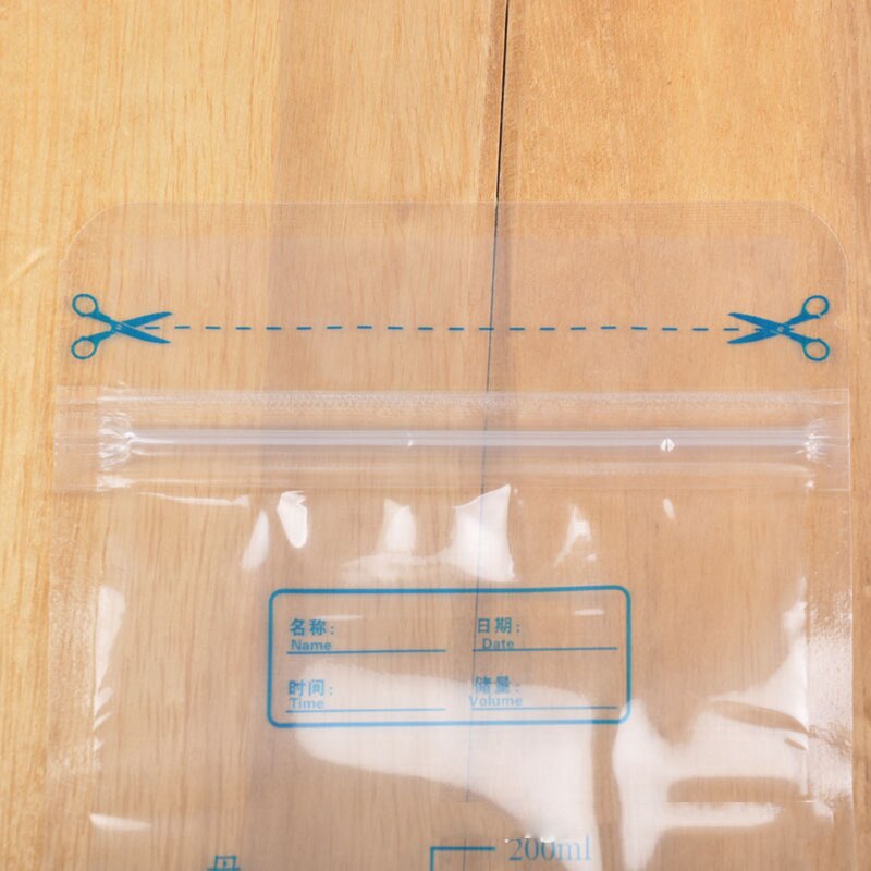 Babymad opbevaring modermælkspose 200ml født spædbarn barn fryseposer pba gratis pengeskab  t0138