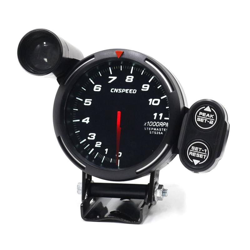 Universele Dynoracing 80Mm Hoge Snelheid Stepper Motortachometer Gauge 12V Meter Met Shift Licht YC100146 Auto Tachometers