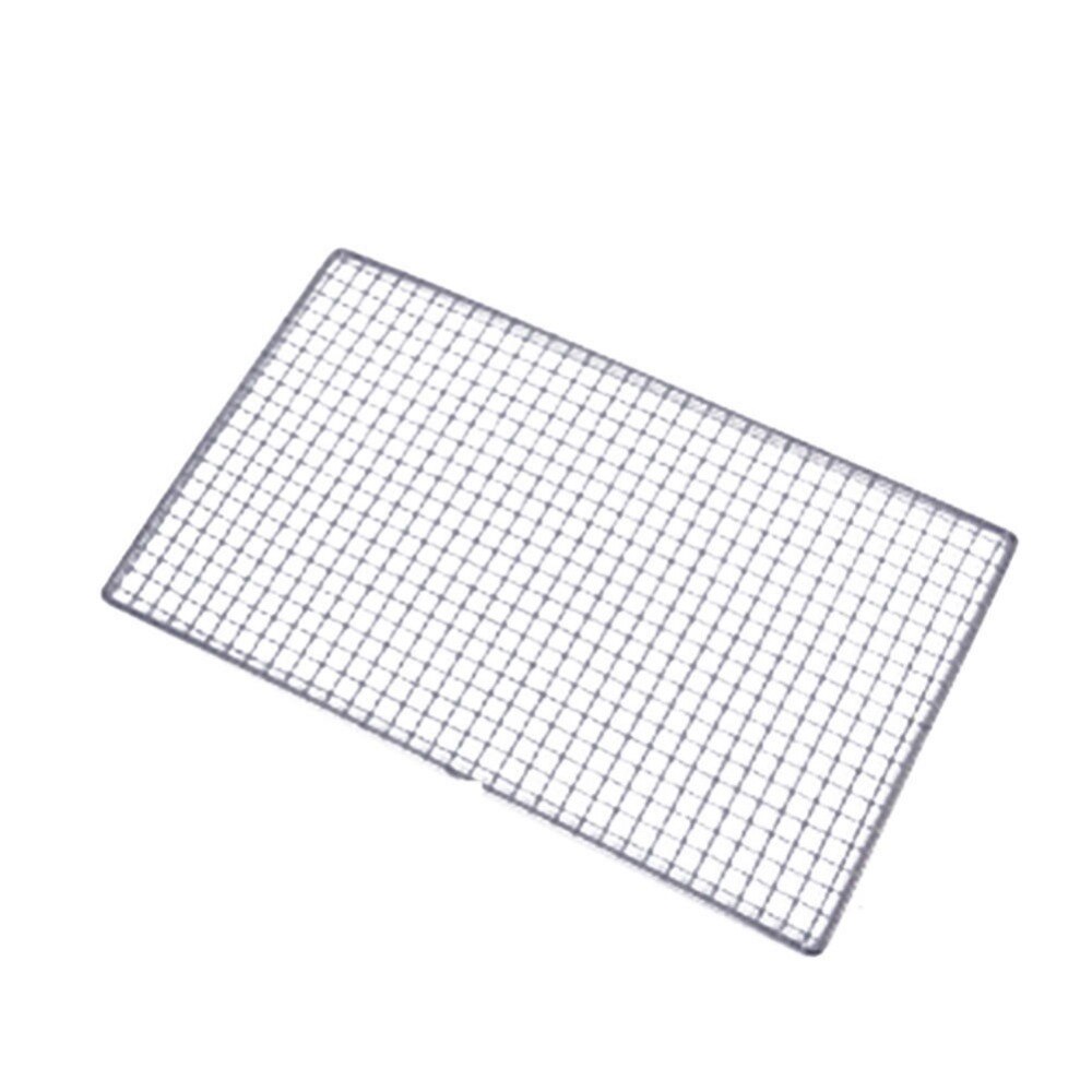 Non-stick rostfritt stål bbq grillmatta grill grill pad churrasco grill topper mesh nät utomhus camping picknick verktyg