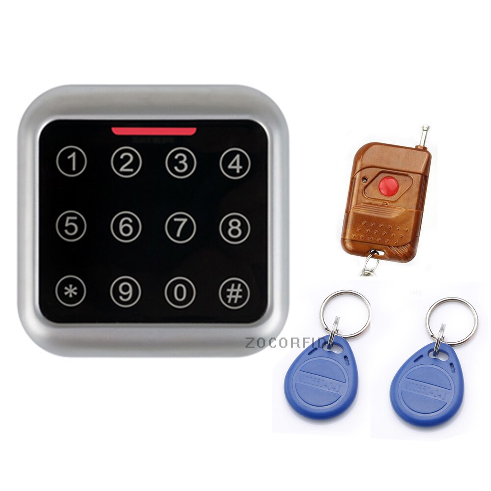 FC392 touch keypad Metal Case Keypad For 125KHZ EM RFID Proximity Card Standalone Access Control&amp; remote control Out&amp;In door