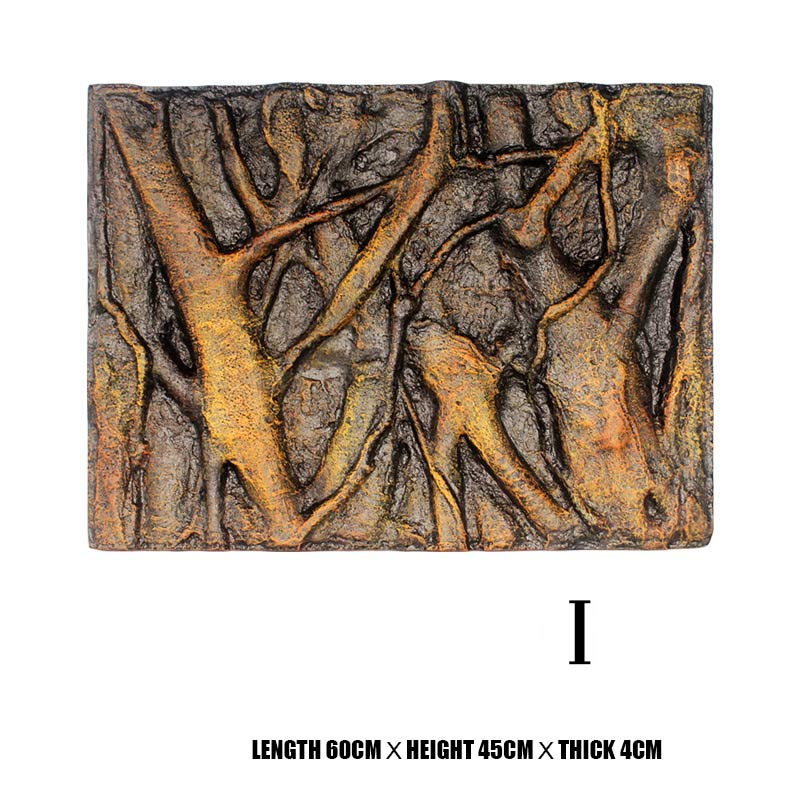 3D Schaum Felsen Stein Aquarium Hintergrund Bord Dekor Schaum Bord für Reptil Aquarium 60x45cm _ WK: i