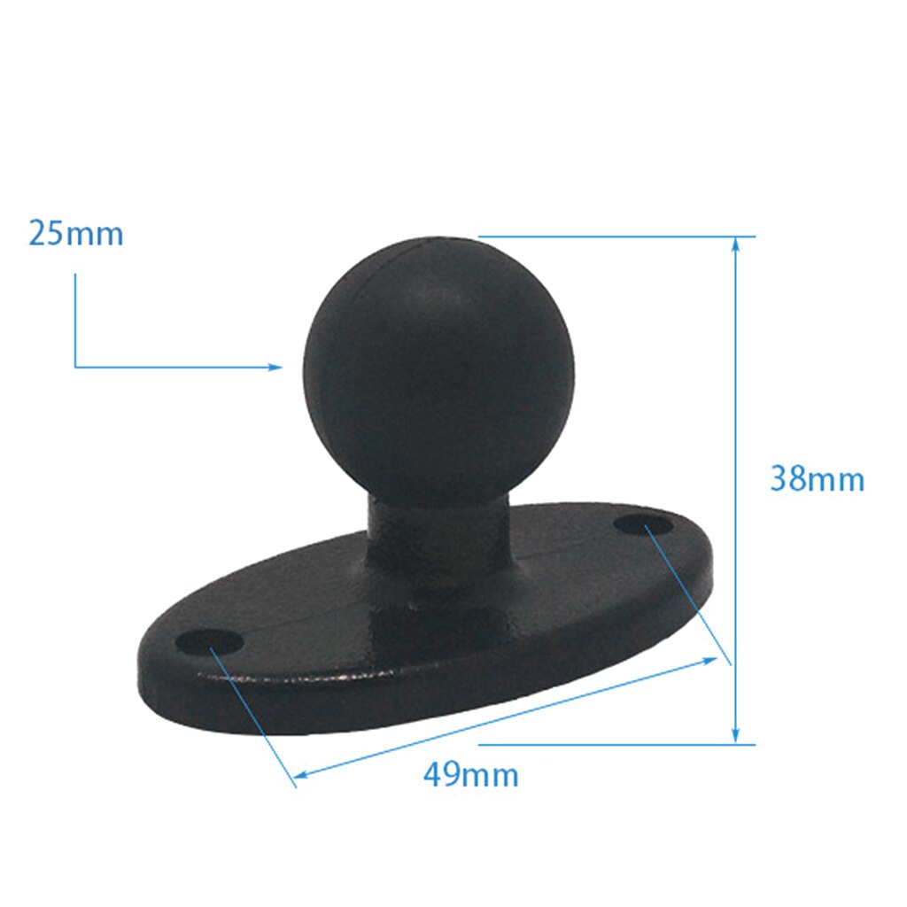 Kulhuvudsfäste adapter fästplatta för ramfästen för gopro kamera smartphones förlängningsarm för garmin zumo platttillbehör