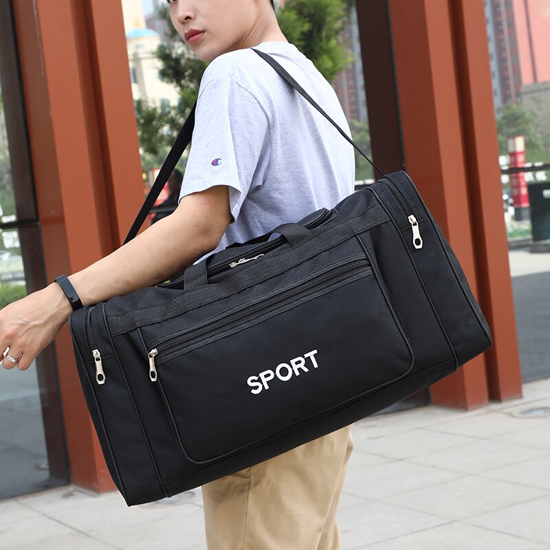 Large Capacity Men Travel Bag Male Outdoor Gym Hand Luggage Bowling Bag Multifunctional Weekend Overnight Big Travel Duffle Bag