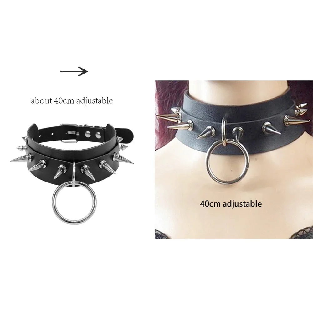 Harajuku Chocker Sexy Heart Lock Key Rivets Black Goth Punk Chokers Gothic Choker Naszyjnik dla kobiet Hip Hop Bondage Cosplay: Ciemne złoto