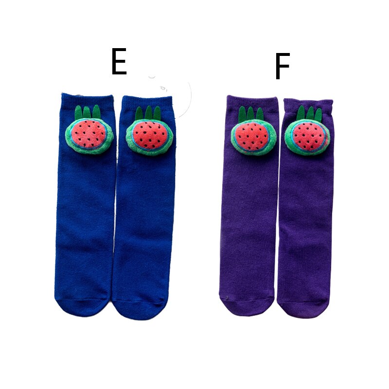 2 Paare/los Karikatur schöNe Jungen Mädchen Socken herbst und Winter Atmungsaktive Baumwolle Art Socken Für Jungen Mädchen Gerade Socken: Blau