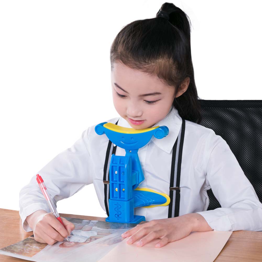 kids sitting posture corrector when reading and writing Adjustable Anti-myopia sitting Support Brace blue pink available