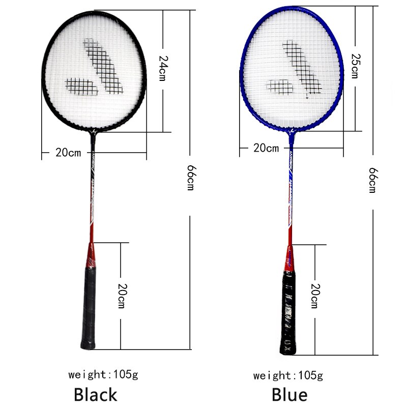 2pcs Badminton Rackets Set Family Double Badminton Game Racquet Light Weight Playing Trainning Badminton Raquette
